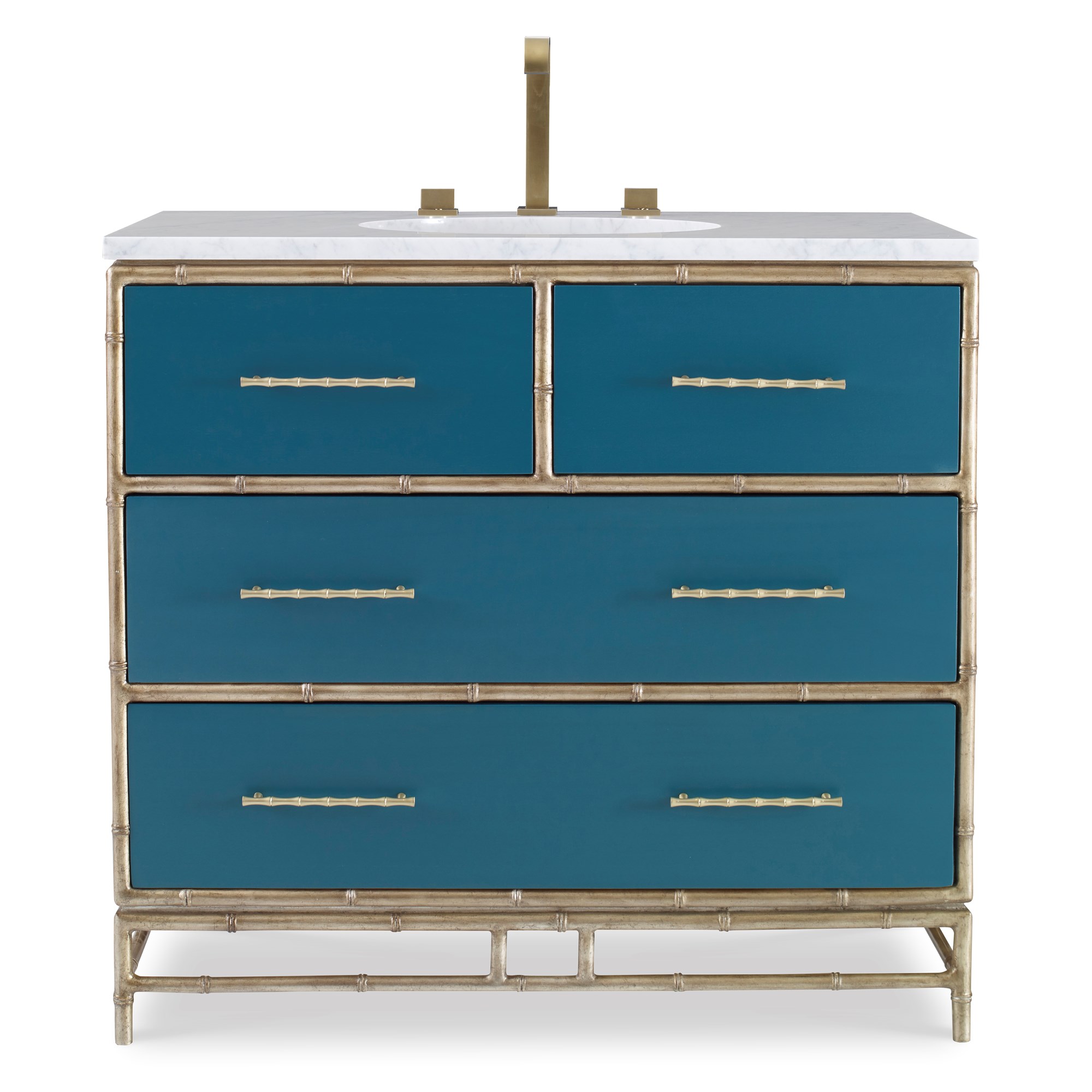 Тумбочка, большая (от 37 до 59,5) 09175-110-333 Chinoiserie Sink Chest - Peacock Ambella  - Вид №2