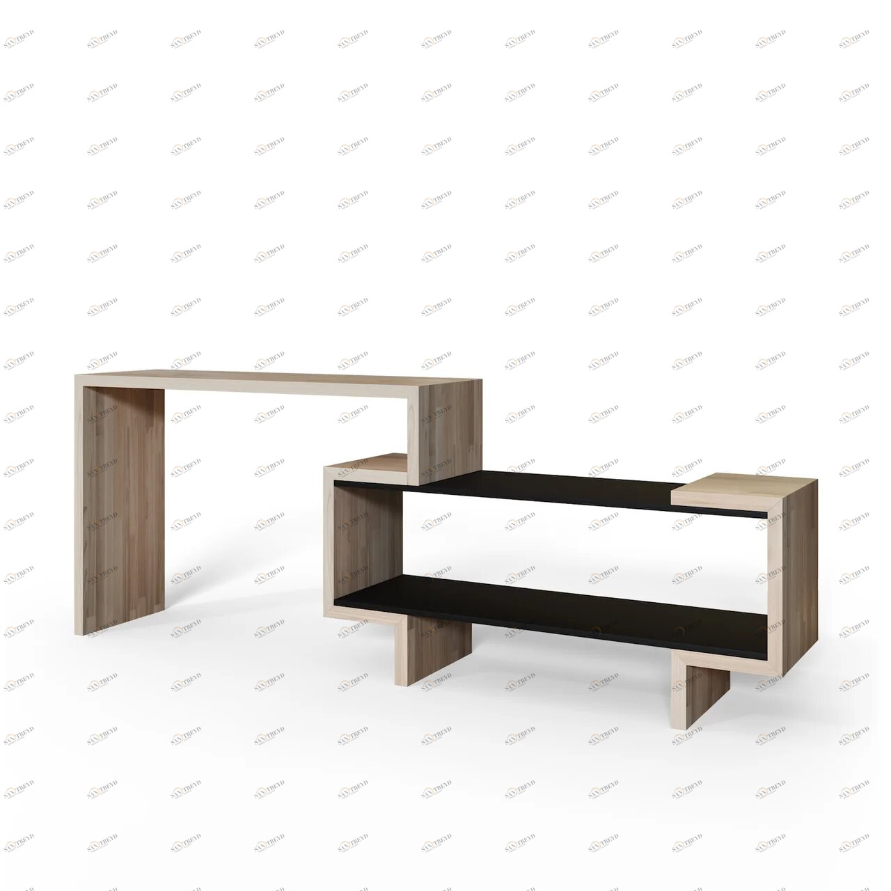 Письменный стол с полкой ясень EcoComb BRAGIN DESIGN ПИСЬМЕННЫЕ СТОЛЫ ECOCOMB 256600 Бежевый 