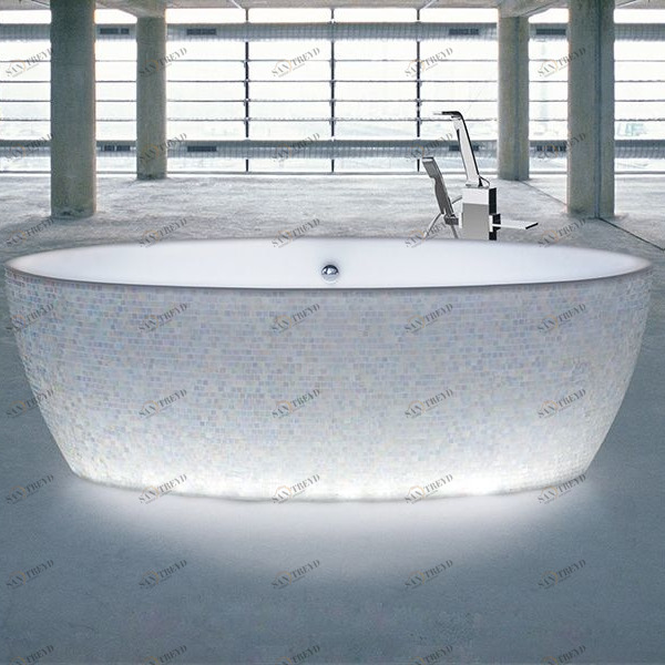 Ванна отдельностоящая Dip Mosaic D-Lighting Aquamass Stone One MOSAICDLIGHTING