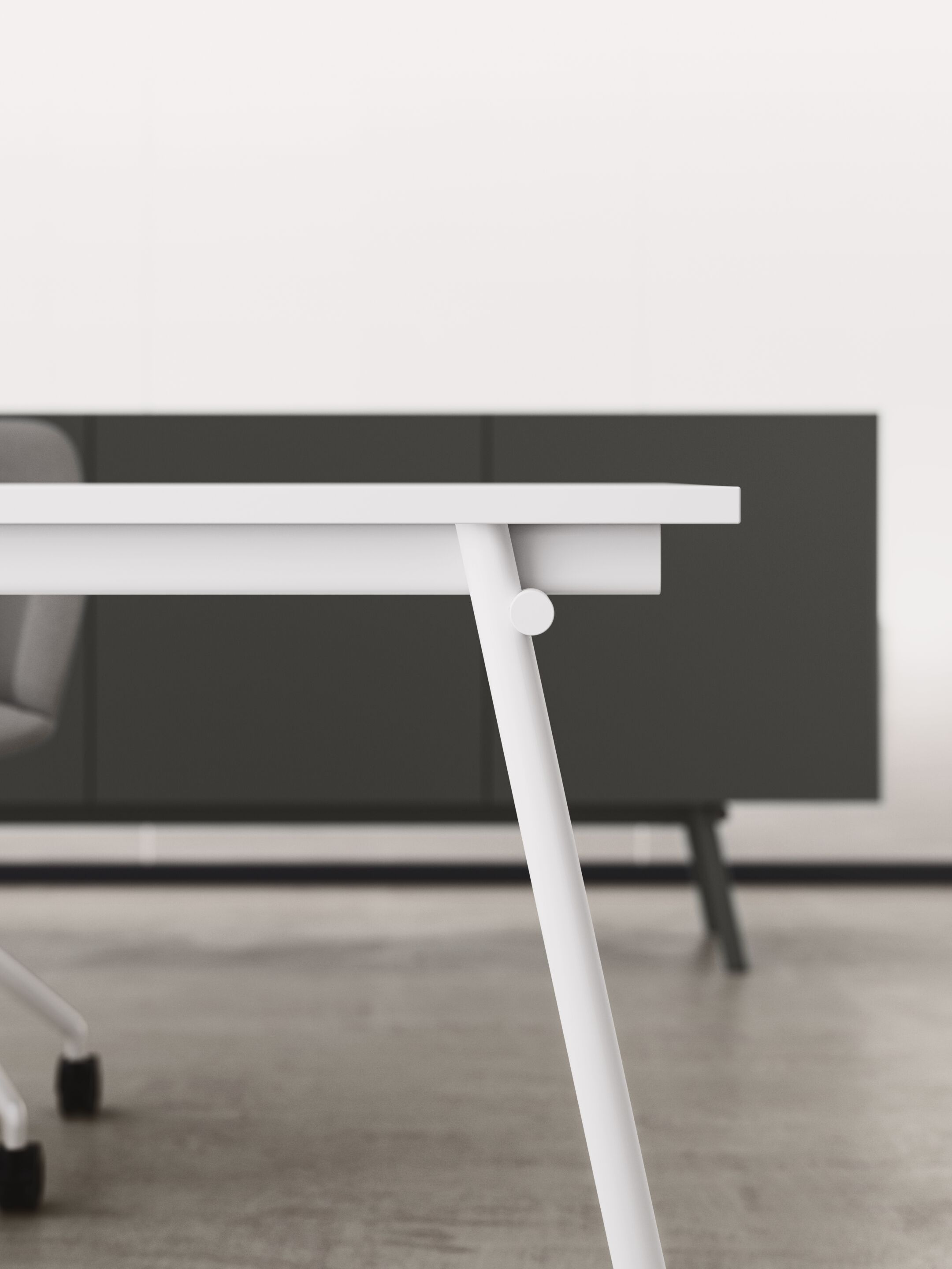 Стол для совещаний из стали и дерева DVO узел ARCH-00135931 - Вид №5