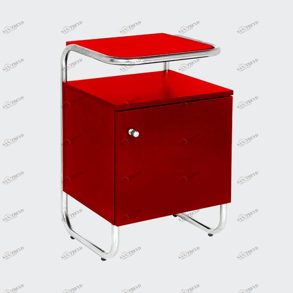Тумба с металлическими ножками красная Bauhaus WOODI  00-3965973 Красный 