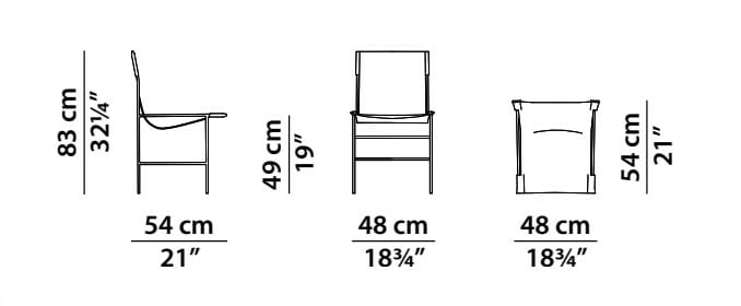Кожаный стул с подлокотниками Baxter Leggia ARCH-00102016 - Вид №1