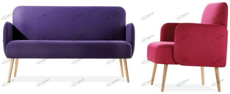 Sedex Барный диван из мягкой ткани Club 8293