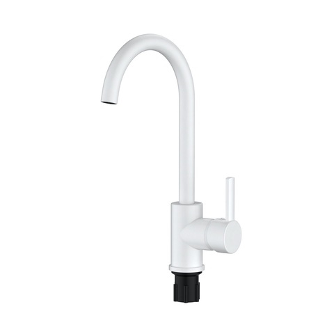 Orange OneLife P04-001w Полимерный смеситель для кухни, цвет: белый Хром sun-id-1517138 - Вид №1