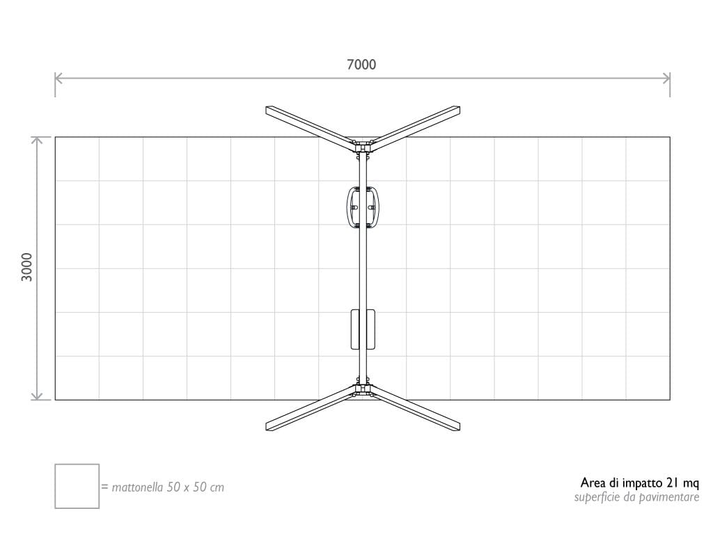 Переработанные пластиковые качели EUROCOMITALIA ALTALENA MISTA ARCH-00063932 - Вид №2
