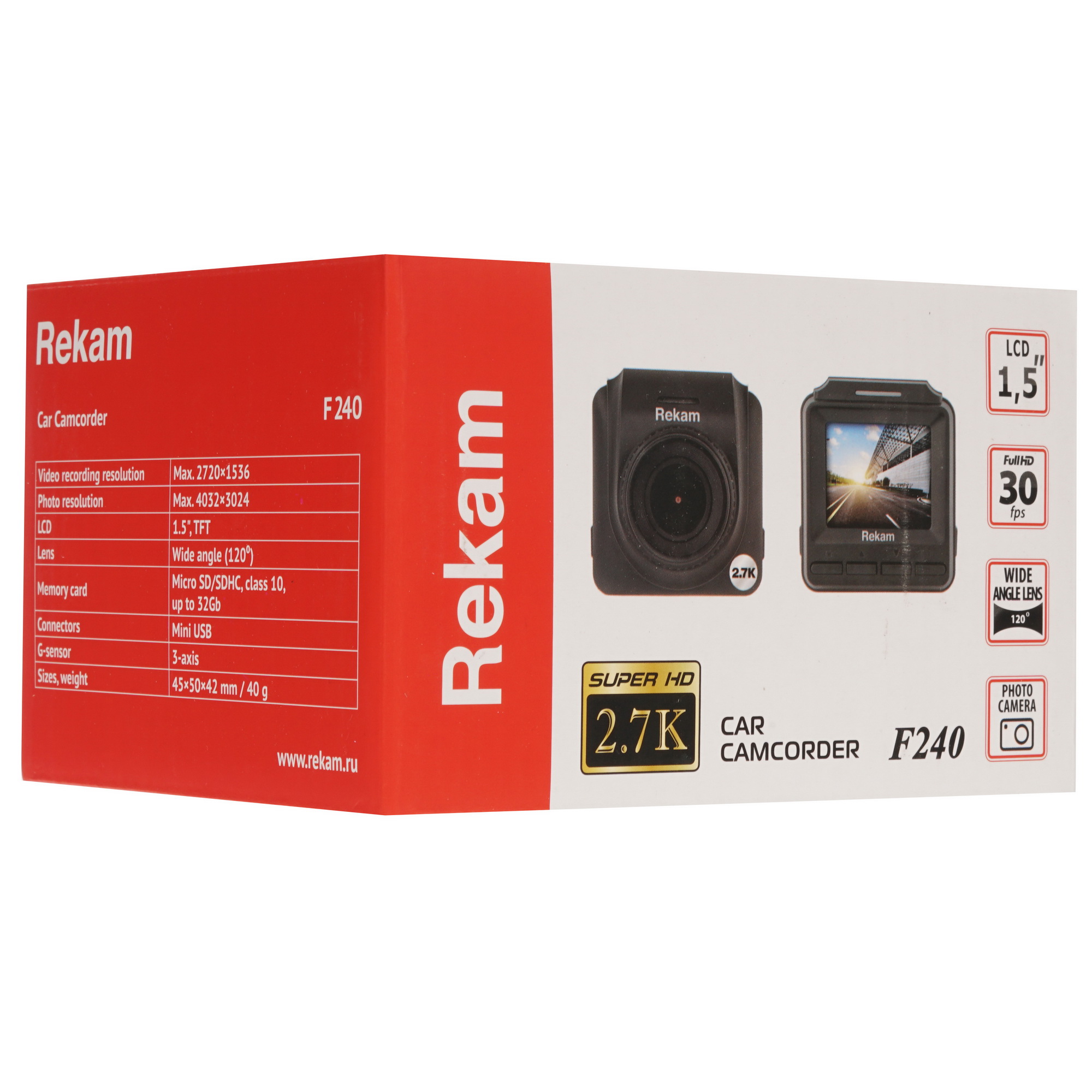 8142369 Видеорегистратор Rekam F240 STDN-0085541 - Вид №8