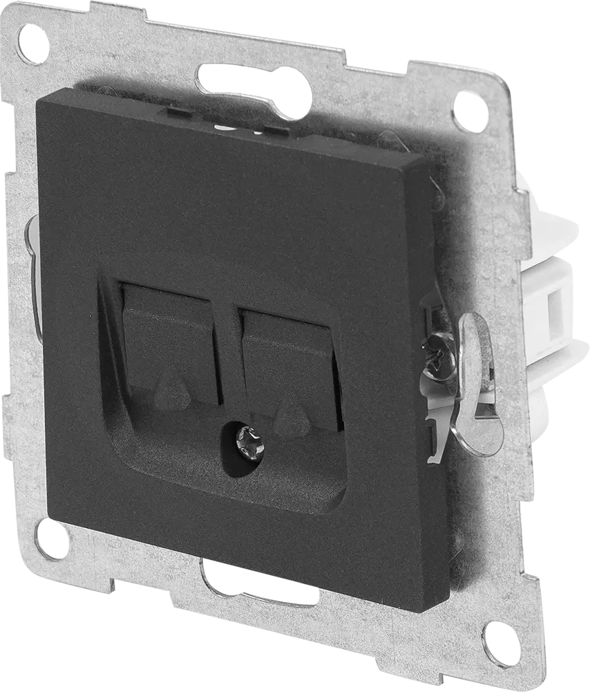 GUSI Electric — Двойная компьютерная розетка RJ45 в цвете графит 83864452