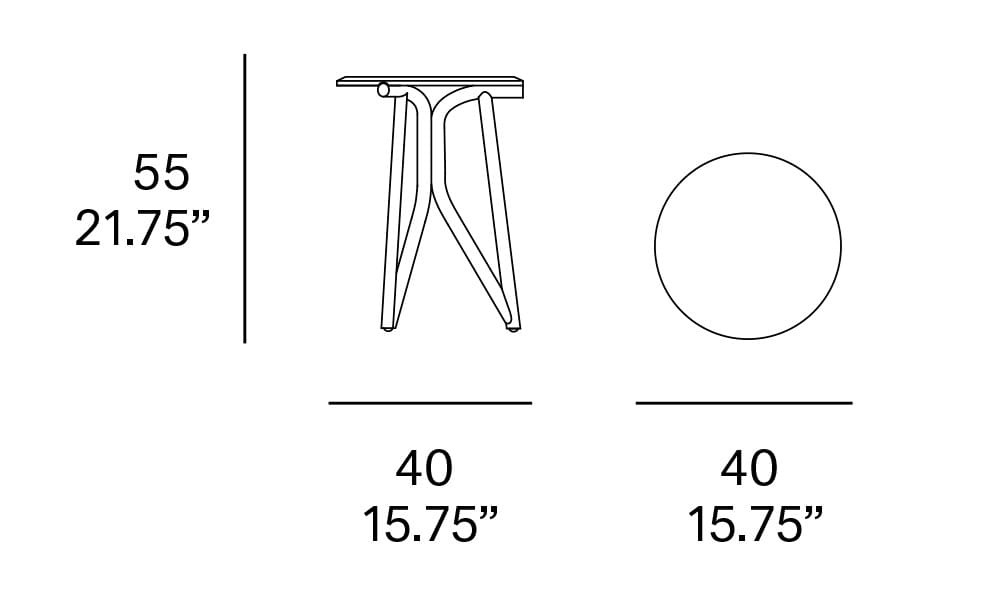 Круглый журнальный столик из ротанга EXPORMIM kiri ARCH-00072579 - Вид №4