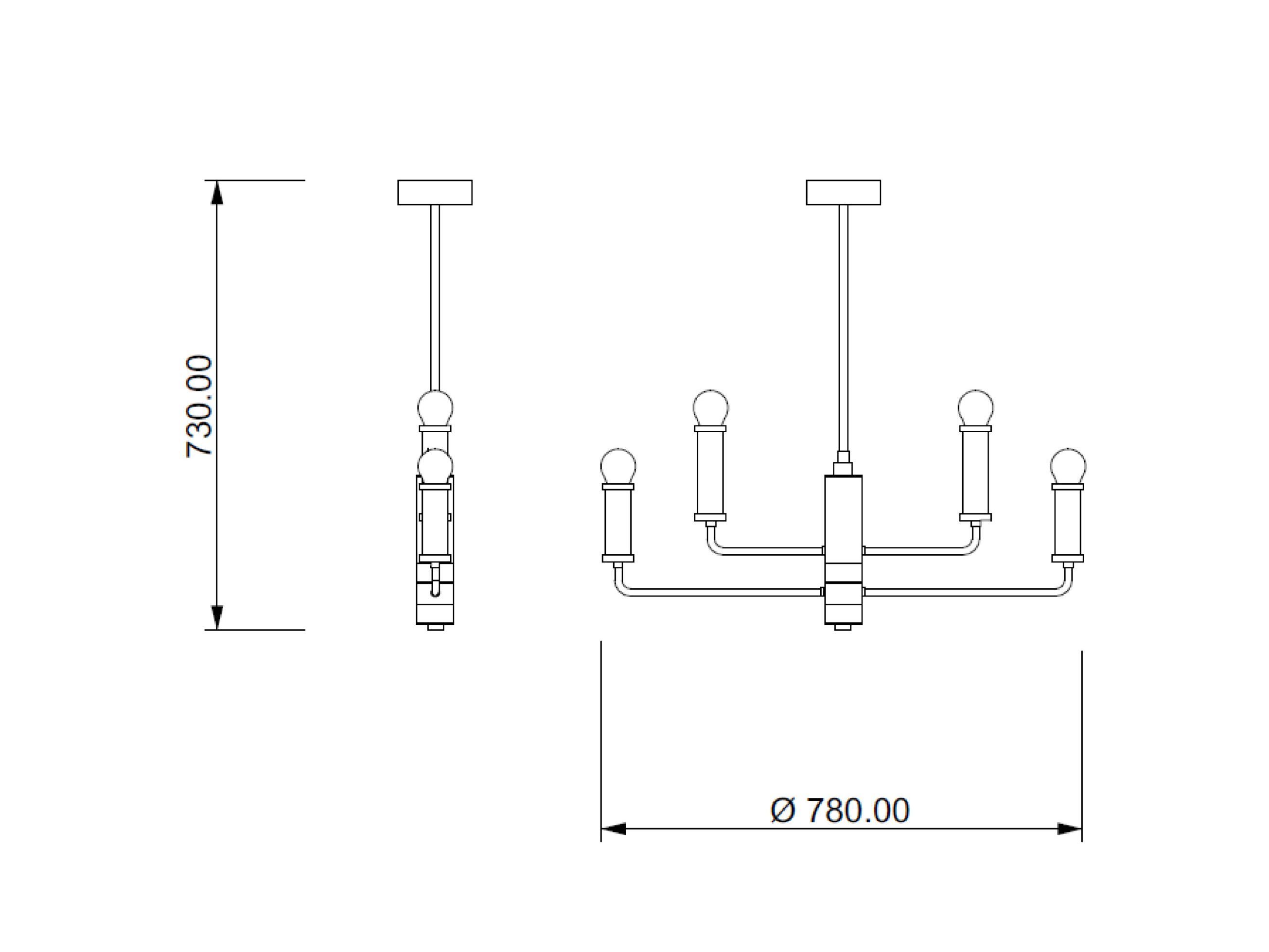 Металлический светодиодный подвесной светильник Lampex Italiana Lumen ARCH-00106751 - Вид №2