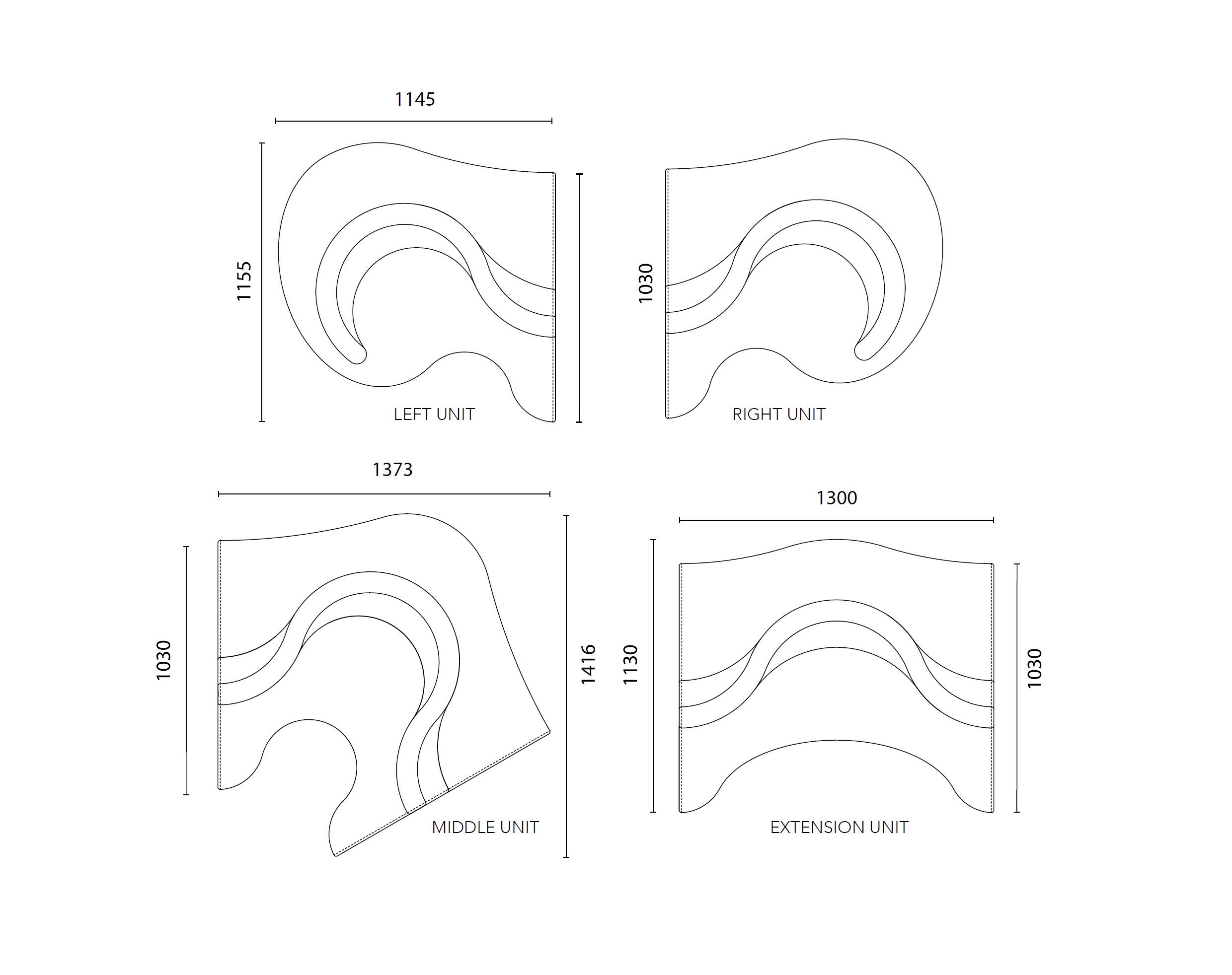Модульный тканевый диван VERPAN Cloverleaf ARCH-00036614 - Вид №8