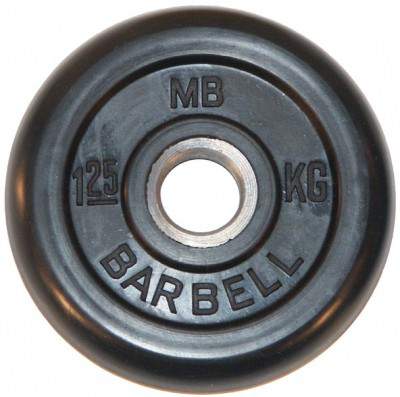 Диск обрезиненый черный mb barbell mb31-1,25 MB Barbell sun-id-2067861 - Вид №1