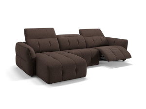 Тканевый диван с полуостровом