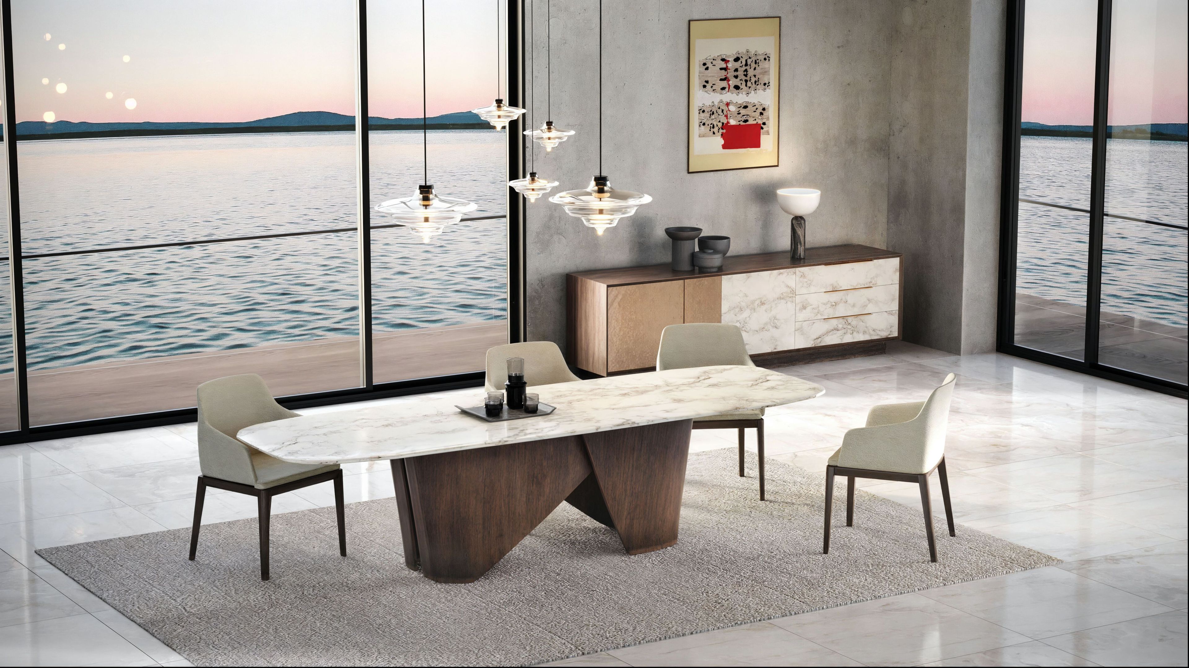 Мраморный стол Wayne Enterprises Home Collection WE-114 ARCH-00078362 - Вид №4