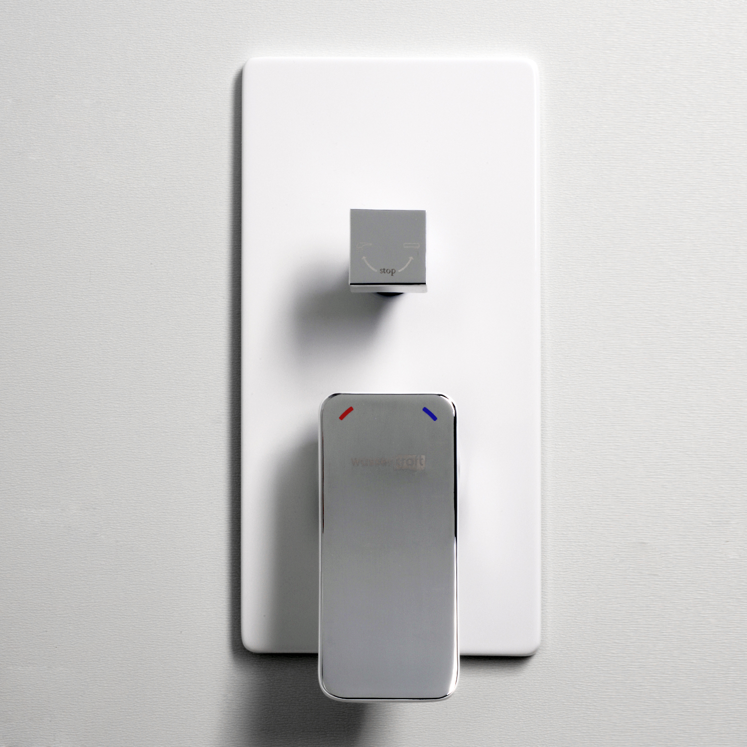 10641WHITE Aller Смеситель для ванны и душа WasserKRAFT Aller 1060WHITE  - Вид №1