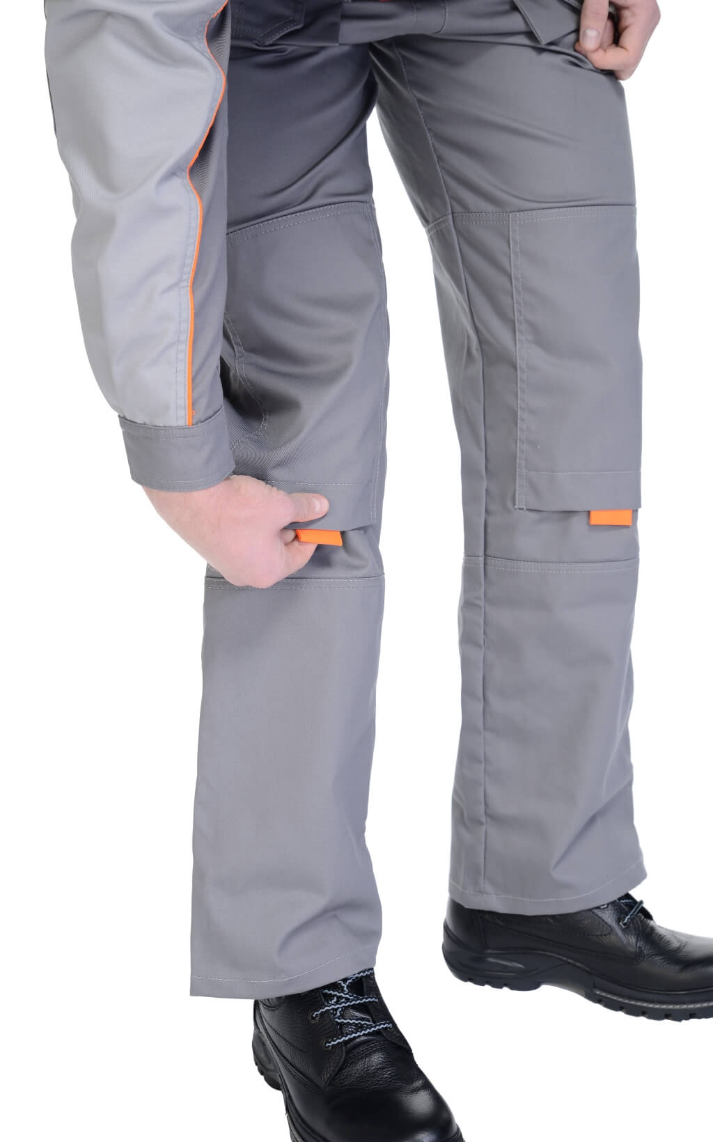 69429 Полукомбинезон "Профессионал-2" темно-серый со светло-серым  Летняя спецодежда  размер 44-46/170-176  - Вид №7