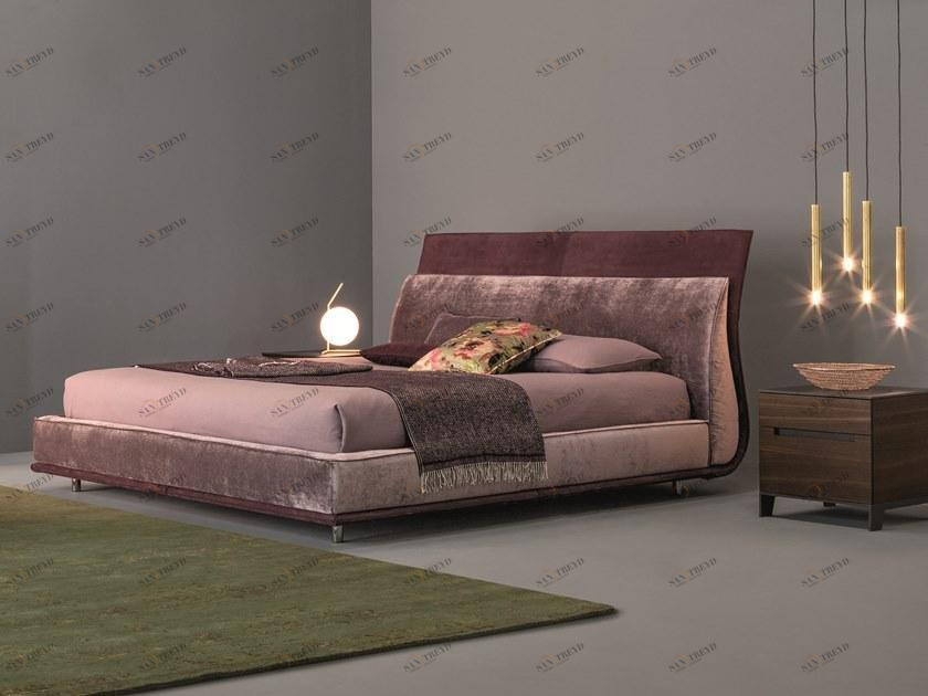 Twils Двуспальная кровать с мягким изголовьем Drop sun-id-1498804