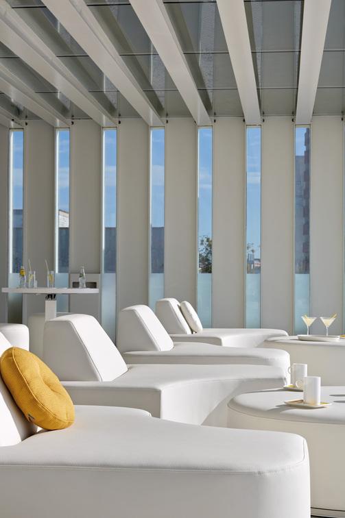 Стол для отдыха / подставка для ног 104 Nautic Textiles sand Manutti Moon Island MNST426 - Вид №3