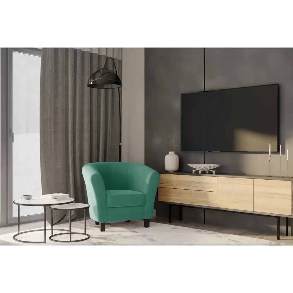 Кресло полиэстер Seasons Марсель CAMARO99 зеленое 85x73x77 см 85098311 STLM-2025347  - Вид №2