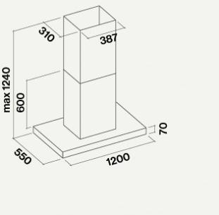 Настенная вытяжка из нержавеющей стали с активированным углем Silence - nrs Santreyd sun-id-1432277 - Вид №5