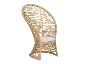 Садовое кресло из синтетического волокна с высокой спинкой