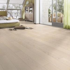 Паркетная доска Meister PS 300 Белый Гармония 8228 Ясень Натур (Гладкая) 1187х142 мм.