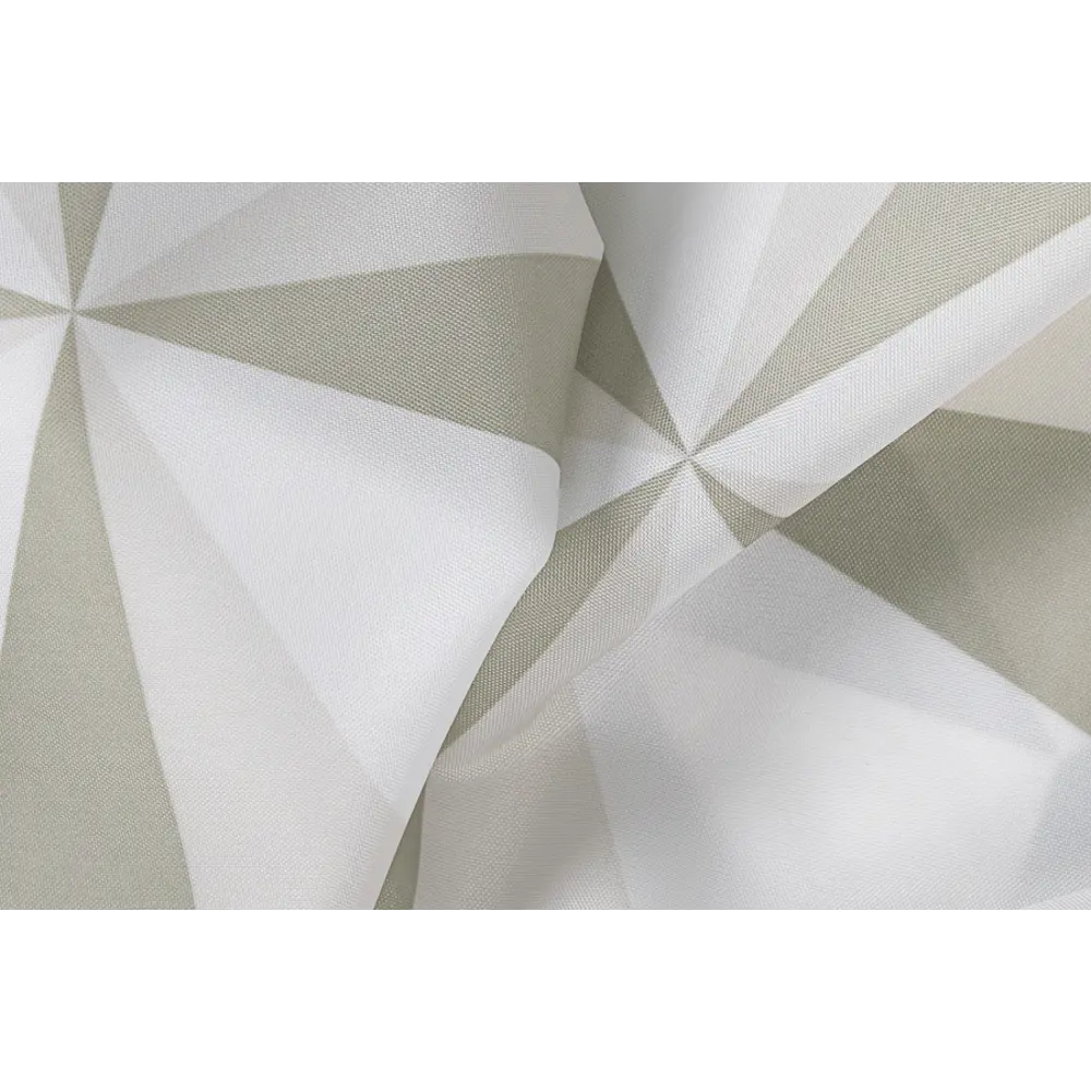 Штора для ванны Triangulo, 180х200 см, полиэстер, цвет бежевый/белый WESS STLM-2030279 - Вид №2