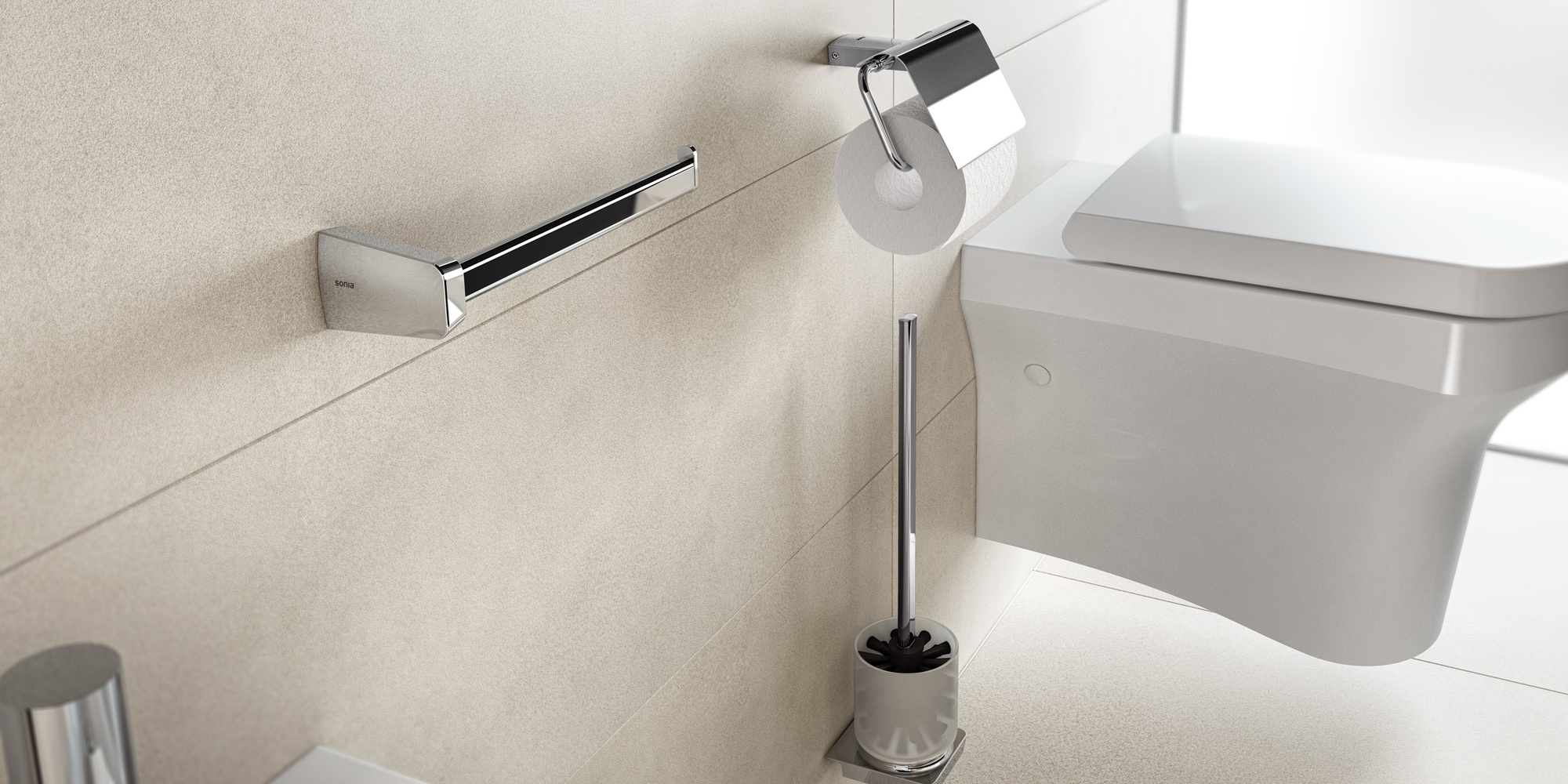 Sonia Держатель запасного рулона туалетной бумаги S6-Zen Хром 161027 - Вид №2