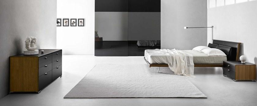 ZANETTE Кровать из орехового дерева с мягким изголовьем Aragona sun-id-1481783 - Вид №2