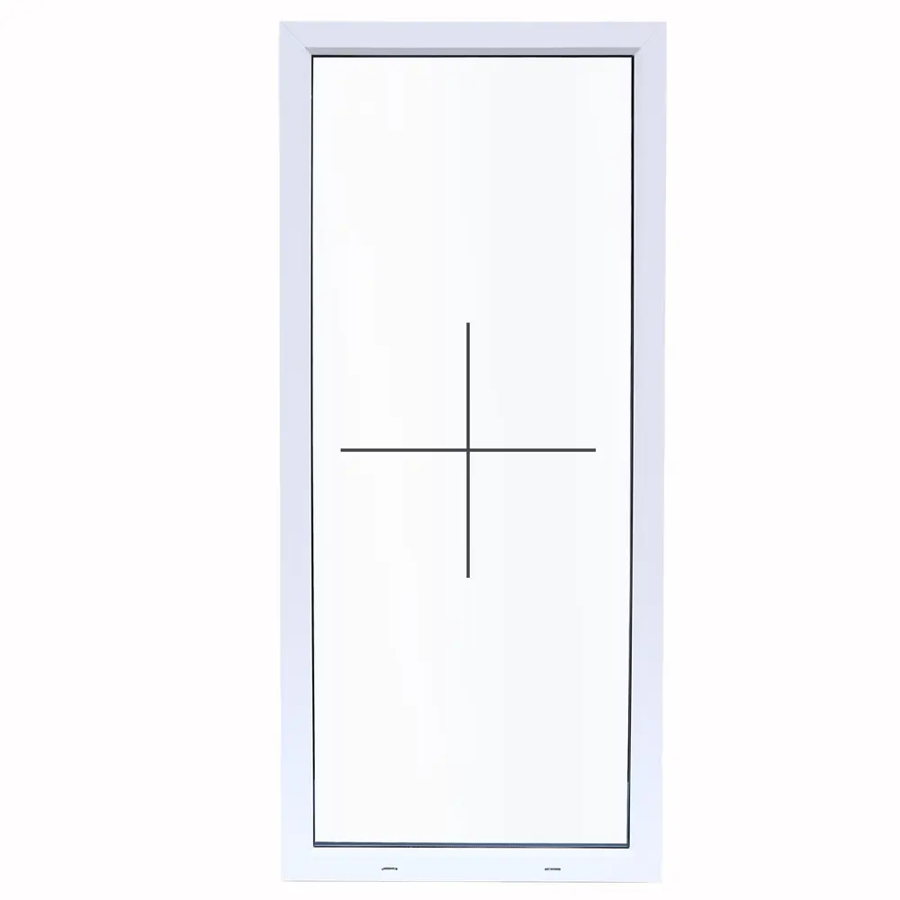 Глухое пластиковое окно Veka 1000x600 мм для технических помещений 83117301 STLM-0039106