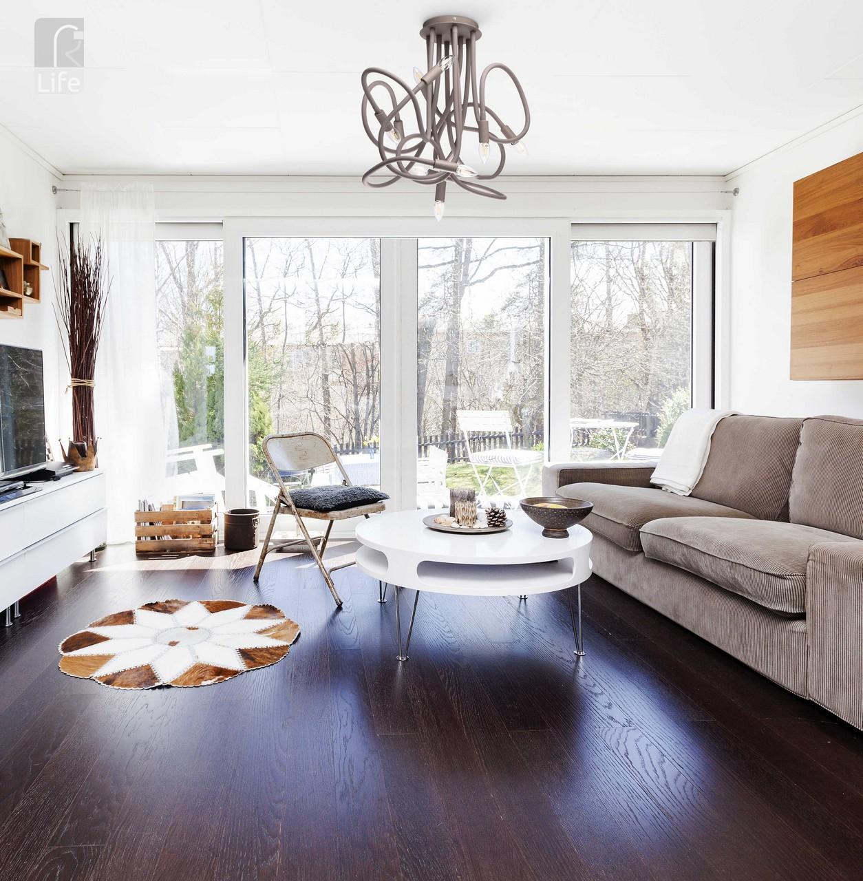 Подвесная люстра De Markt Зиген 646011809 серая DE MARKT ДИЗАЙНЕРСКИЕ, ЗИГЕН 187580 Серый  - Вид №1