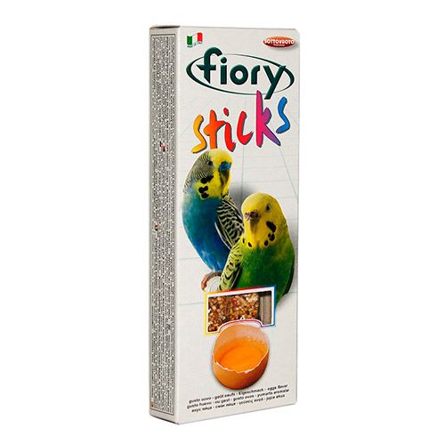 Т00001614 Лакомство для птиц Палочки для попугаев с яйцом 60г Fiory 