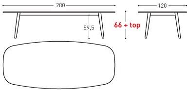 Varaschin Эллиптический садовый стол Ellisse 240tl - Вид №5