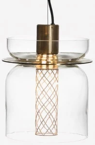 ADesignStudio Светодиодный подвесной светильник из латуни и дутого стекла Greenway Ads.03.1.xx.xx