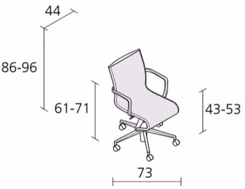 Alias Регулируемое по высоте вращающееся офисное кресло с подлокотниками Frame sun-id-1357940 - Вид №3