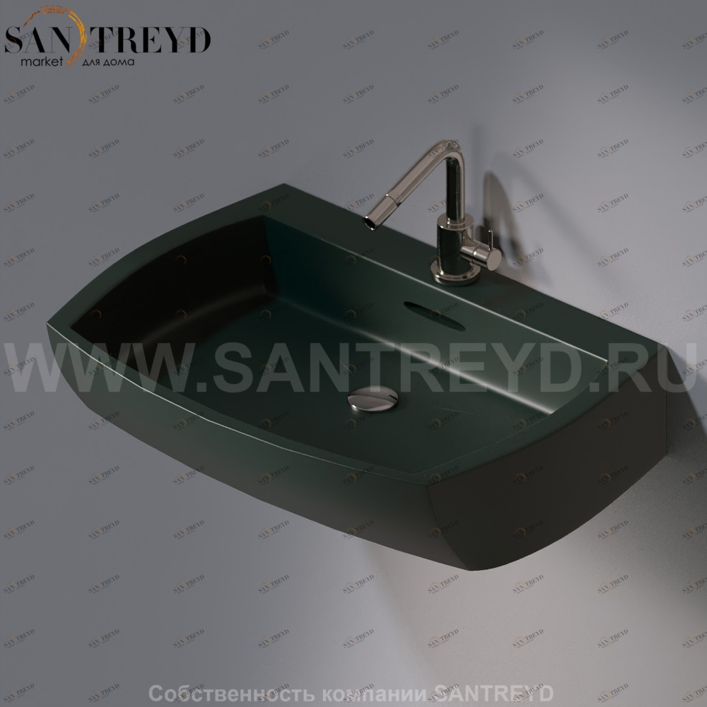 L283.143 Подвесная раковина настенная овальная A. e T. Italia SQUARE AeT ITALIA