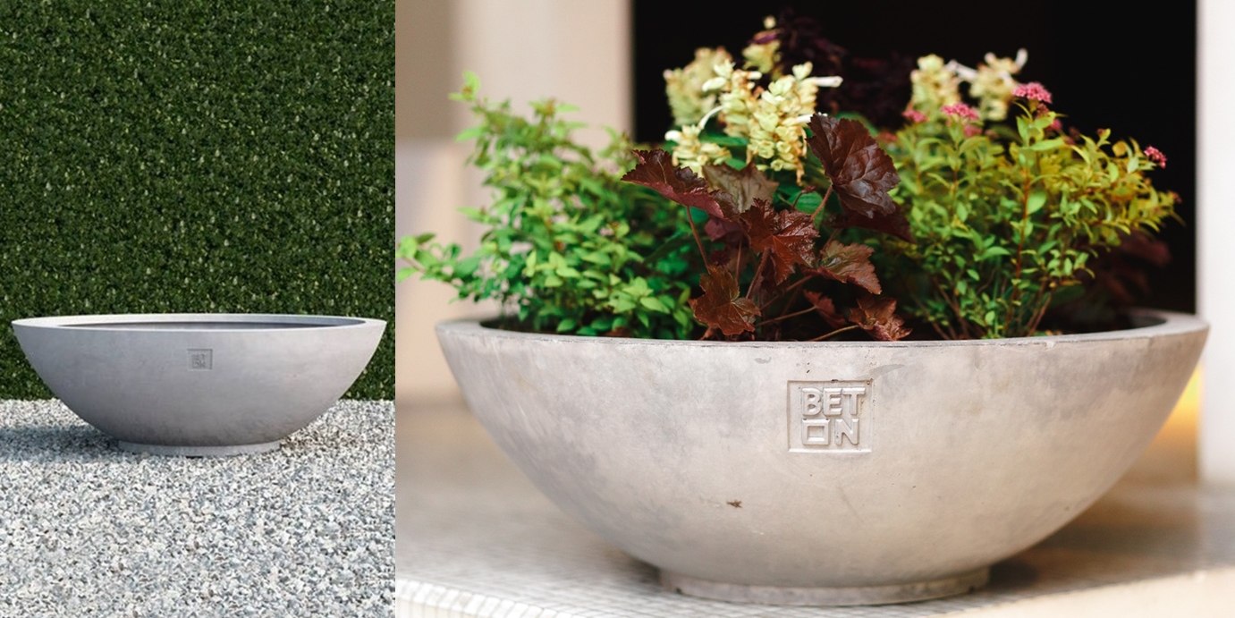 BetOn Горшок цветочный бетонный круглый D 700*235 ГОРШКИ ИЗ ФИБРОБЕТОНА СР105В - Вид №1