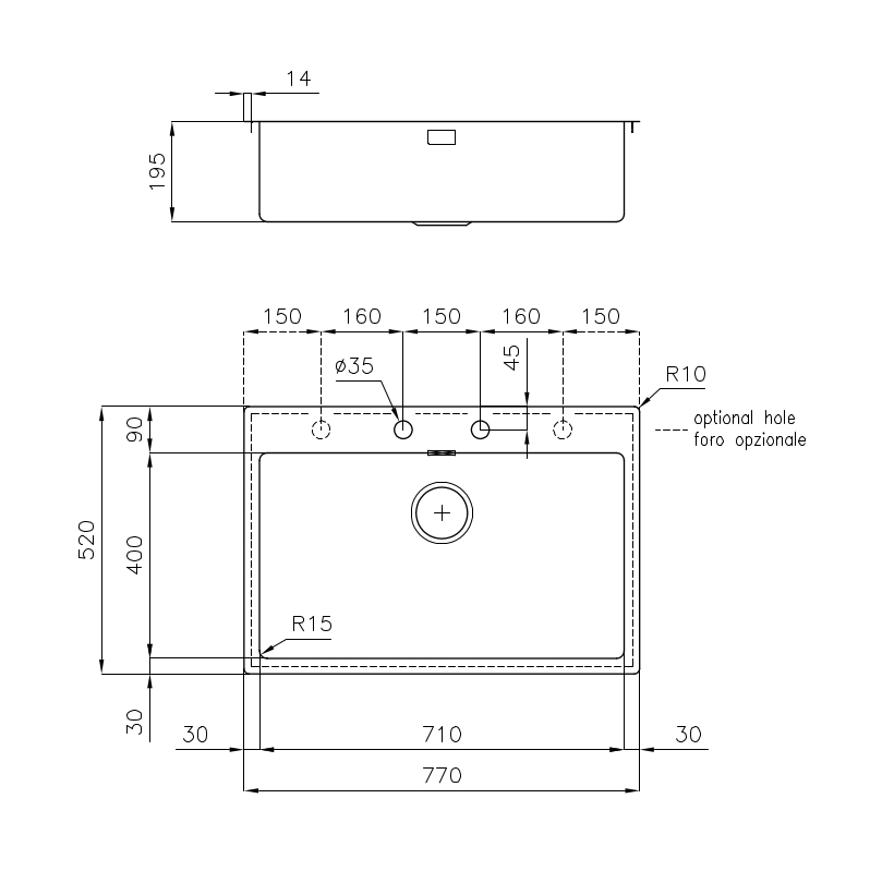 2266050 Мойка KE Filotop 2266050 Fosterspa  - Вид №1