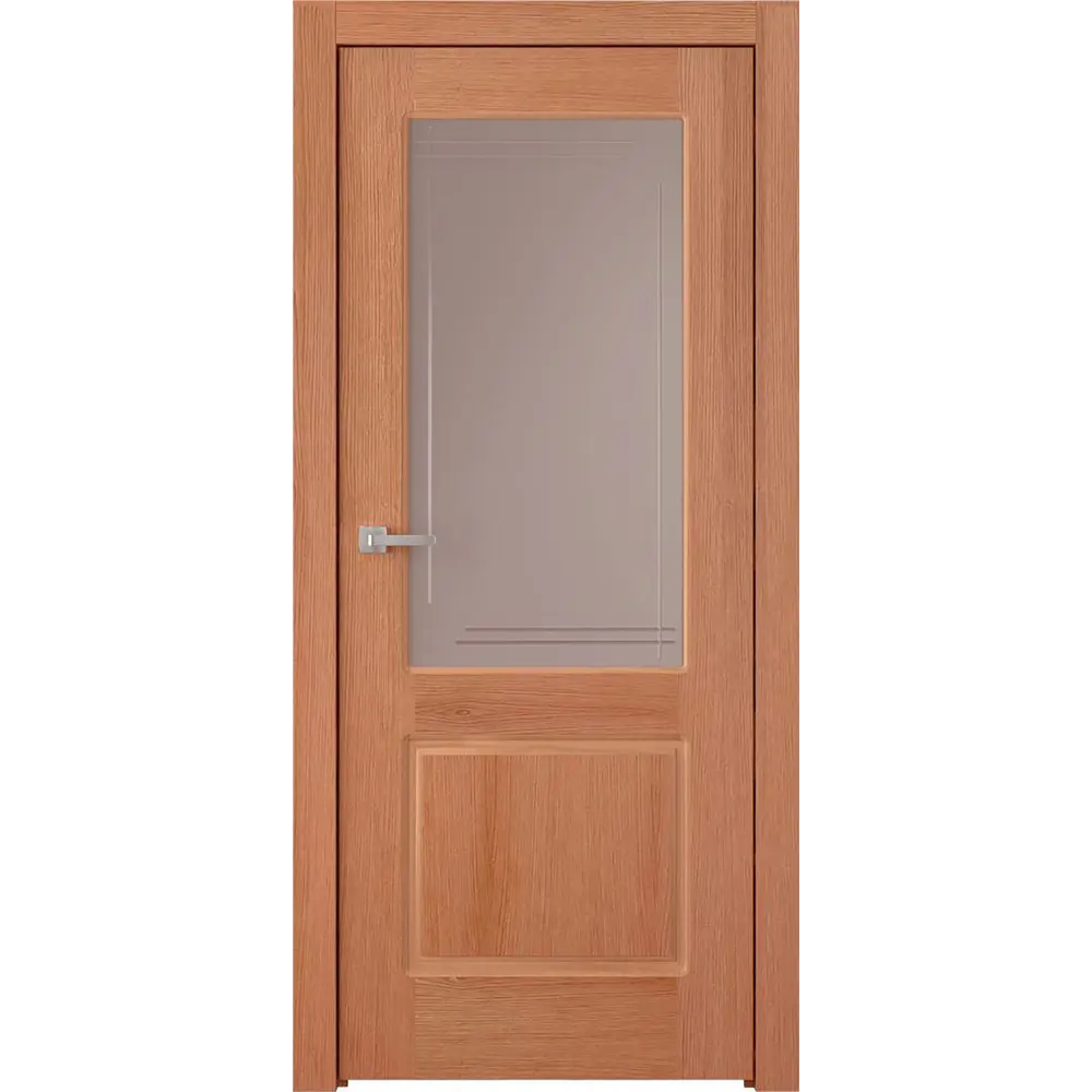 Дверь межкомнатная Бристоль остекленная шпон цвет дуб американский 90x200 см BELWOODDOORS STLM-2100316