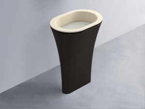 AMLA65-LN+AMPILO-PM+AMCOLO-LV Раковина Amedeo Ovale отдельностоящая cielo Enjoy + Amedeo