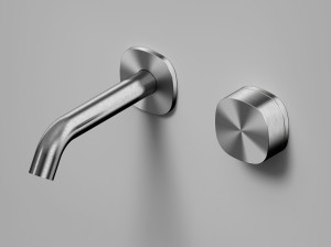 Смеситель для раковины с 2 отверстиями из нержавеющей стали