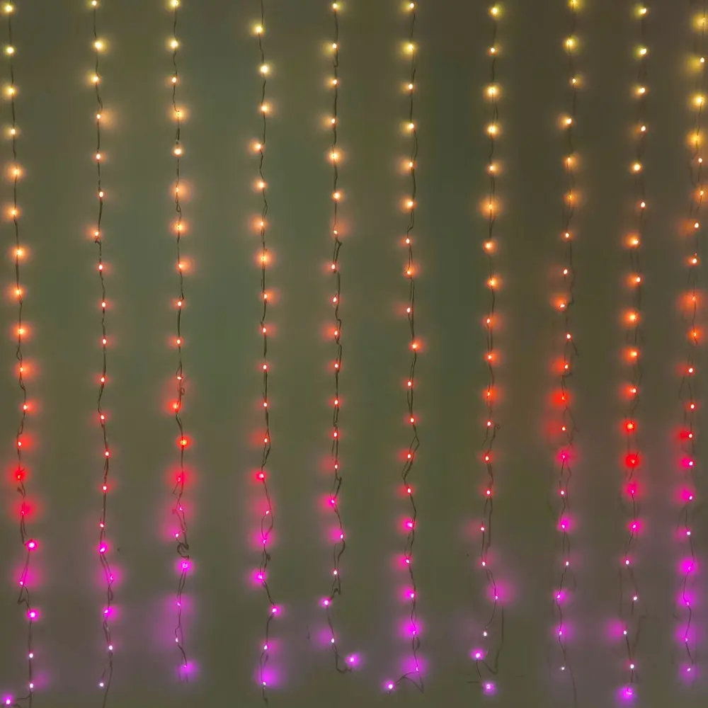 Электрогирлянда комнатная Занавес 2x2 м 200 LED разноцветный свет 8 режимов Santreyd STLM-2119910 - Вид №8