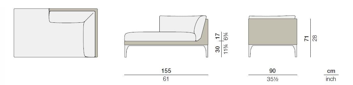 Ткань сад Dormeuse DEDON MU ARCH-00112106 - Вид №3
