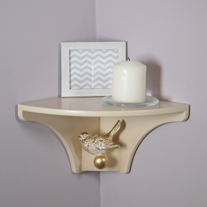 13076 Полочка Гармония (угловая) Айвори BOGACHO