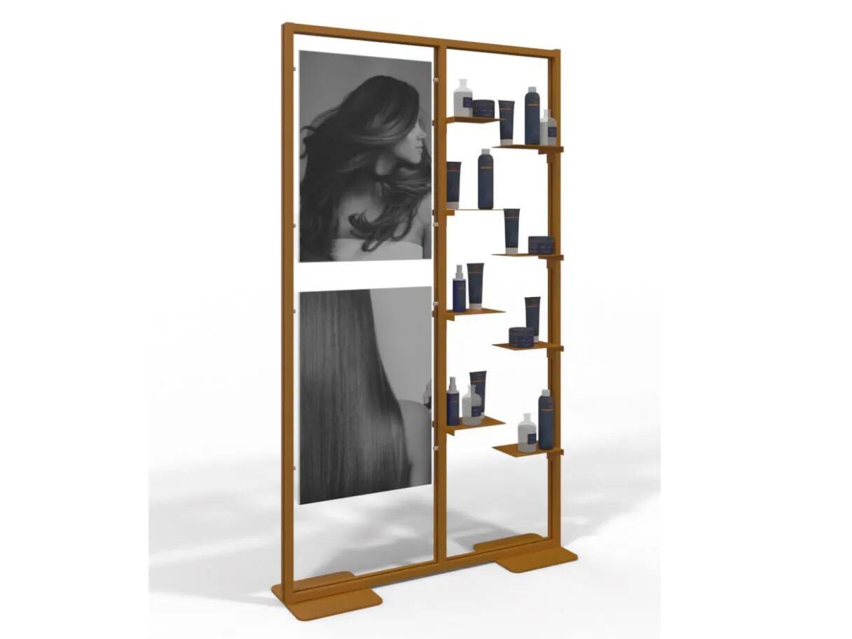 Двухсторонняя алюминиевая напольная витрина для брошюр STUDIO T InUno ARCH-00080751