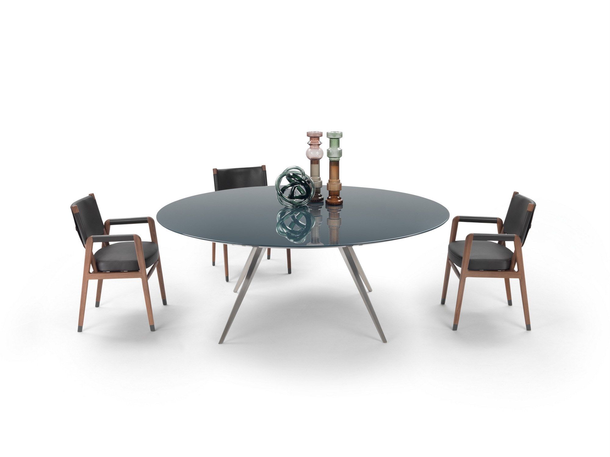 Круглый стол с лакированной столешницей Flexform ARCH-00091797 - Вид №1