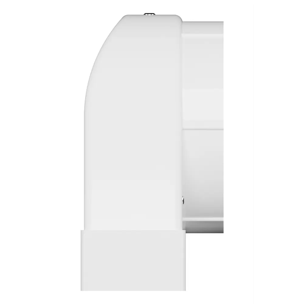 Вентиляционная решетка со шторкой и сеткой Era SH 125 208x208 мм сталь цвет белый STLM-2150934 - Вид №3