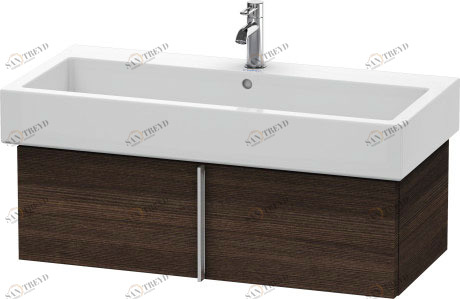 VE610705353 Тумбочка подвесная Vero #VE6107 950 x 431 мм Каштан темный, декор Duravit