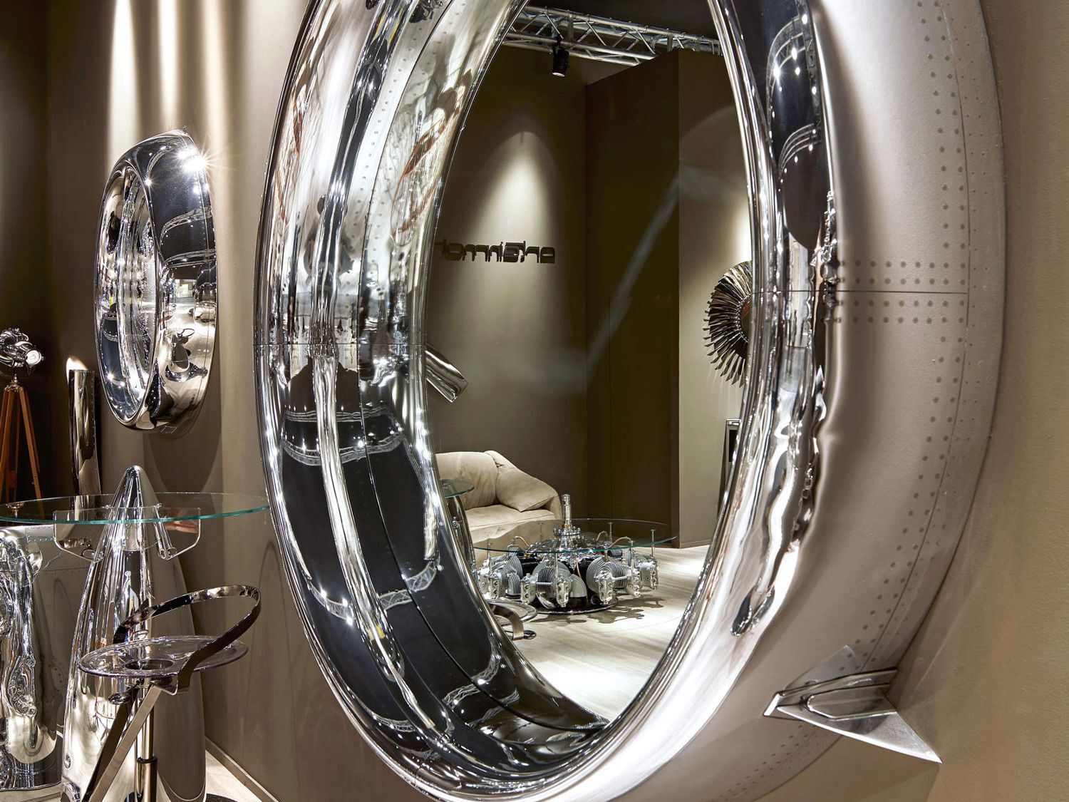 Настенное круглое зеркало Arteinmotion AIR-MIR0190 ARCH-00115179 - Вид №4