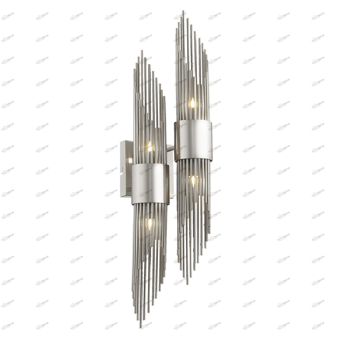 Светильник настенный серебристый Delight Collection W68069-4 Chrome DELIGHT COLLECTION  00-3882891 Серебро 