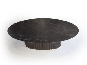 Мраморный овальный стол для гостиной